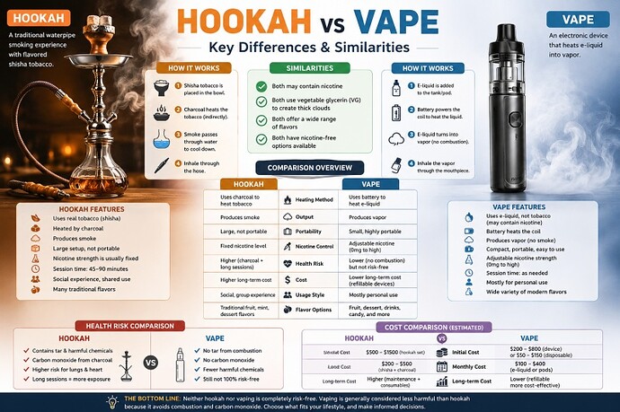 shisha vs vape Shisha vs Cigarettes vs Vaping 2026 – Ensoshisha main image 0